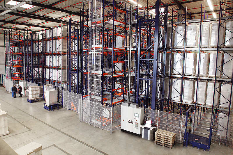 Übersicht über ein automatisches Palettenlager