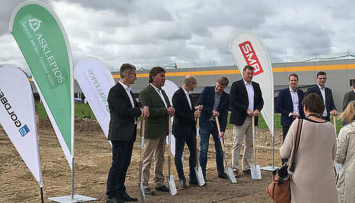 Baubeginn neues Zentrallager für Asklepios